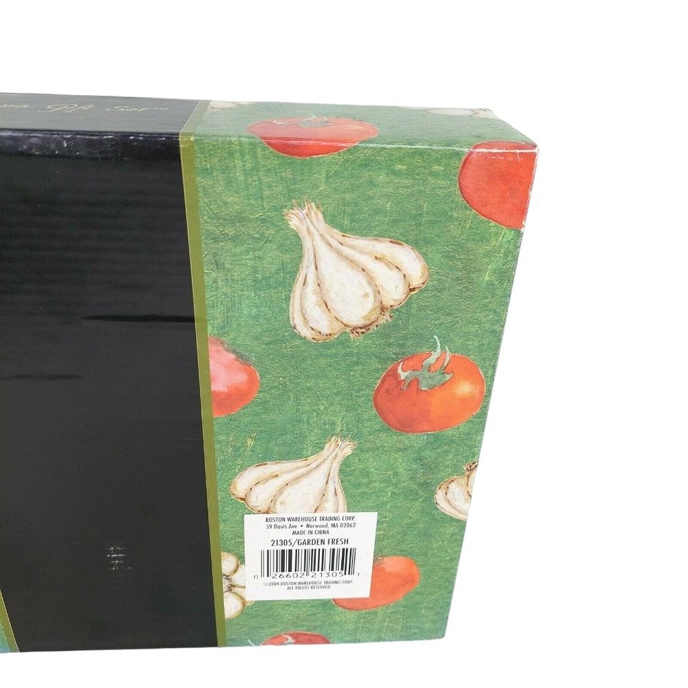 Gift Set Garden Fresh Napa Gift Set Dishes Spreaders Salt Pepper Shakers 8 Piece - Picture 7 of 10